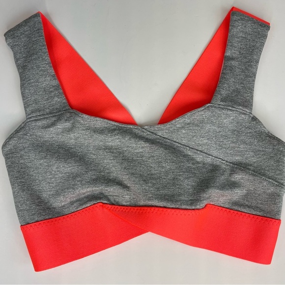 Free People Just Breathe Colorblock Sports Bra Heather Grey XS - Picture 9 of 10